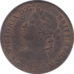 1879 FARTHING ( AUNC ) - Farthing - Cambridgeshire Coins