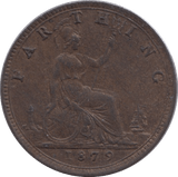 1879 FARTHING ( AUNC ) - Farthing - Cambridgeshire Coins