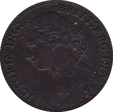 1879 FARTHING ( AUNC ) - Farthing - Cambridgeshire Coins