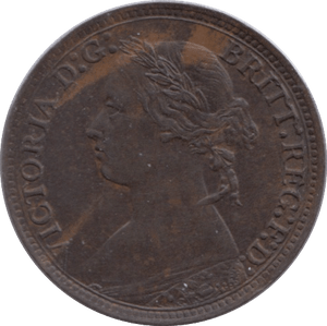 1879 FARTHING ( AUNC ) - Farthing - Cambridgeshire Coins
