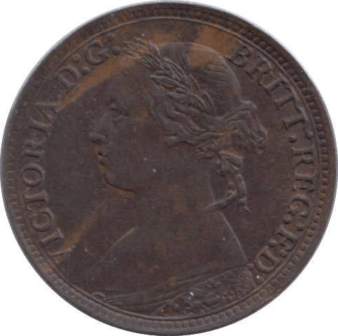 1879 FARTHING ( AUNC ) - Farthing - Cambridgeshire Coins