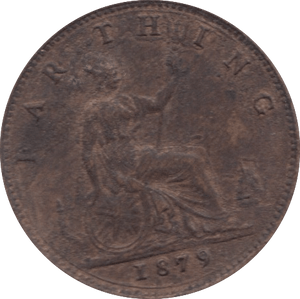 1879 FARTHING ( AUNC ) - Farthing - Cambridgeshire Coins