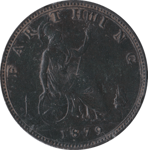 1879 FARTHING ( EF ) A - Farthing - Cambridgeshire Coins