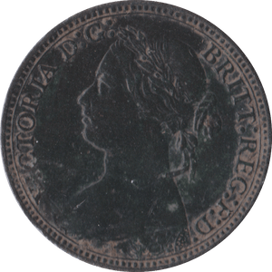1879 FARTHING ( EF ) A - Farthing - Cambridgeshire Coins