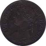 1879 FARTHING ( EF ) B - Farthing - Cambridgeshire Coins