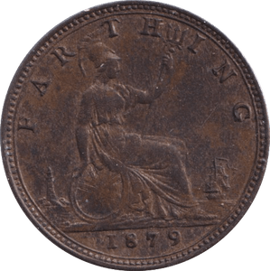 1879 FARTHING ( EF ) - Farthing - Cambridgeshire Coins