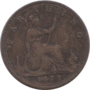 1879 FARTHING ( FINE ) - Farthing - Cambridgeshire Coins