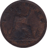 1879 FARTHING ( GVF ) - Farthing - Cambridgeshire Coins