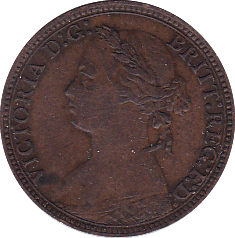 1879 FARTHING ( GVF ) - Farthing - Cambridgeshire Coins