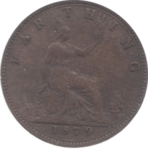1879 FARTHING ( VF ) 23 - Farthing - Cambridgeshire Coins