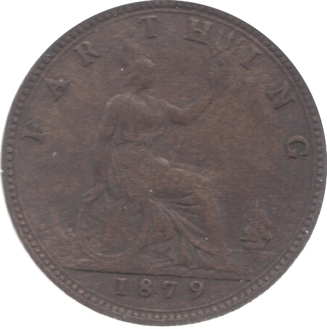 1879 FARTHING ( VF ) 23 - Farthing - Cambridgeshire Coins