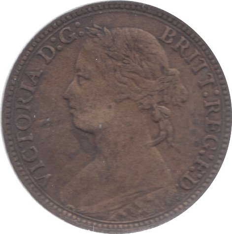 1879 FARTHING ( VF ) 23 - Farthing - Cambridgeshire Coins