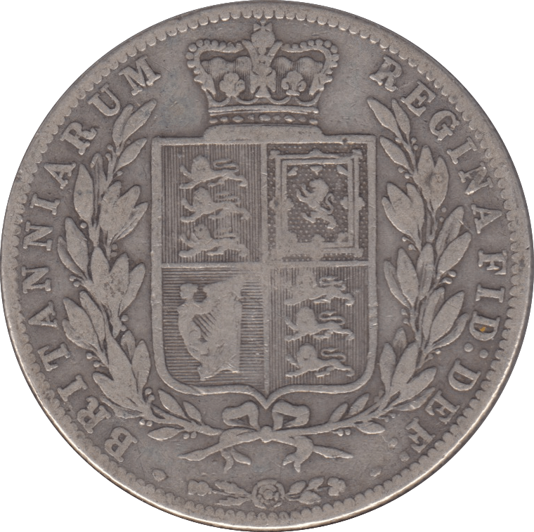 1879 HALFCROWN ( FINE ) 6 - Halfcrown - Cambridgeshire Coins