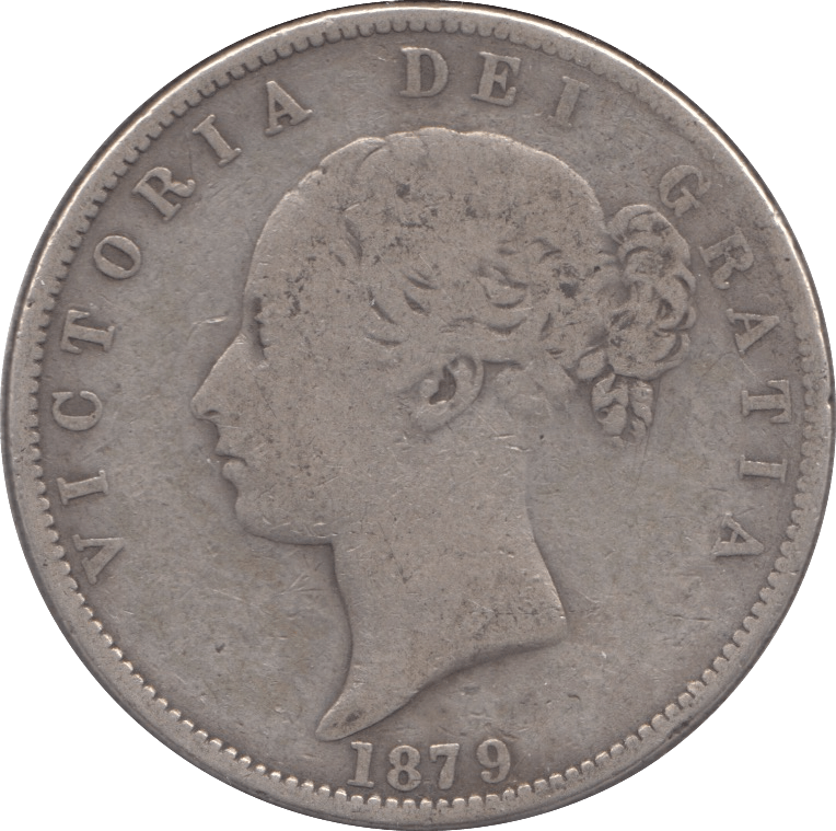 1879 HALFCROWN ( FINE ) 6 - Halfcrown - Cambridgeshire Coins