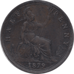 1879 HALFPENNY ( EF ) - Halfpenny - Cambridgeshire Coins