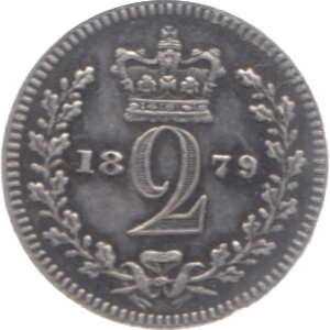 1879 MAUNDY TWOPENCE ( GVF ) 2 - Maundy Coins - Cambridgeshire Coins