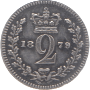 1879 MAUNDY TWOPENCE ( GVF ) 2 - Maundy Coins - Cambridgeshire Coins