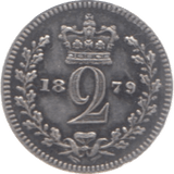 1879 MAUNDY TWOPENCE ( GVF ) 2 - Maundy Coins - Cambridgeshire Coins