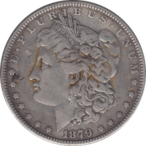 1879 MORGAN DOLLAR USA - SILVER WORLD COINS - Cambridgeshire Coins