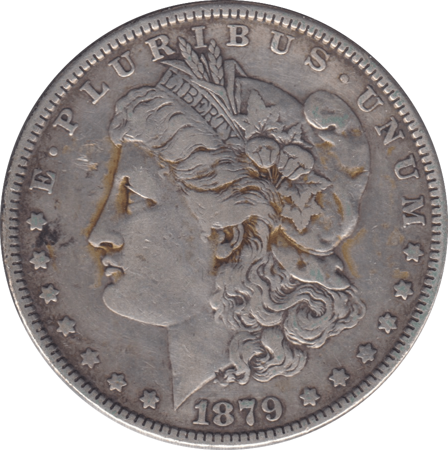 1879 MORGAN DOLLAR USA - SILVER WORLD COINS - Cambridgeshire Coins