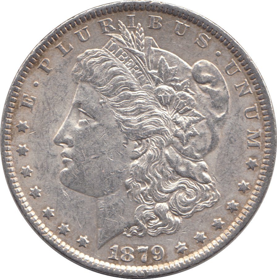 1879 MORGAN SILVER DOLLAR 90% SILVER U.S.A - SILVER WORLD COINS - Cambridgeshire Coins