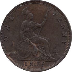 1879 PENNY 1 ( EF ) 16 - Penny - Cambridgeshire Coins