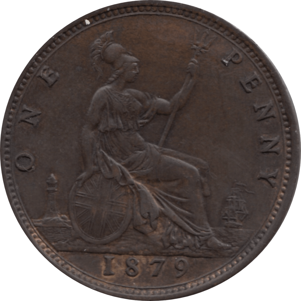 1879 PENNY 1 ( EF ) 16 - Penny - Cambridgeshire Coins