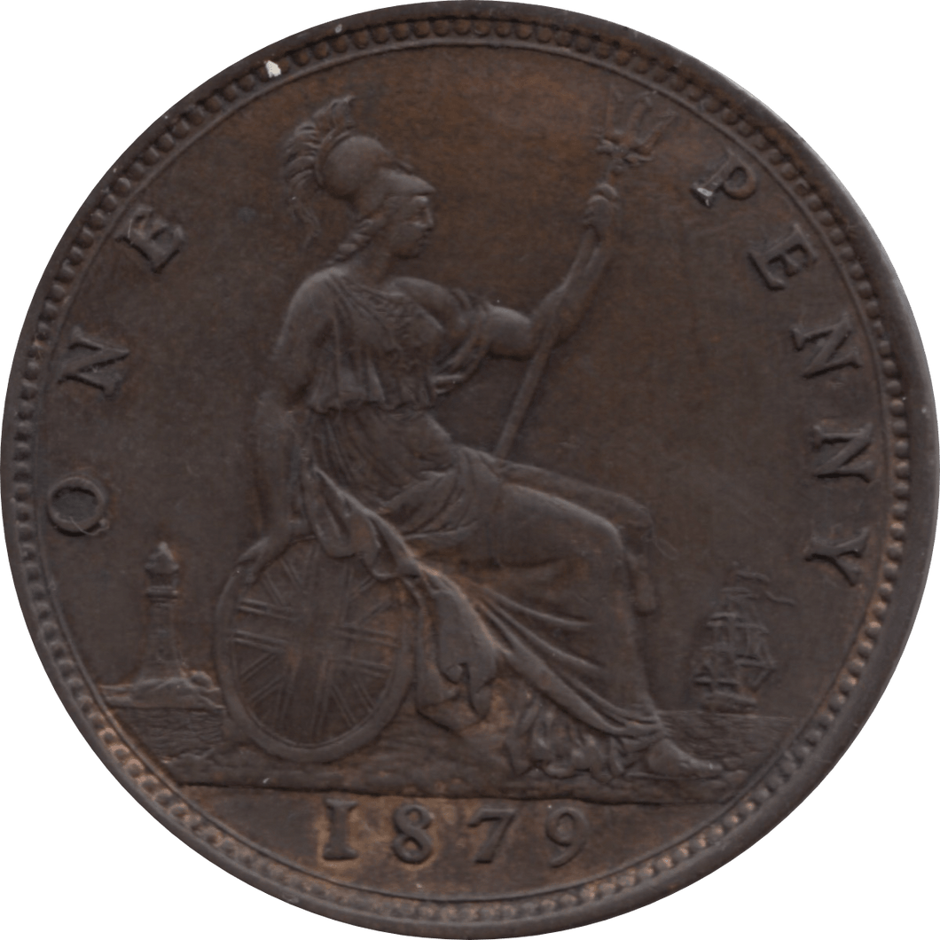 1879 PENNY 1 ( EF ) 16 - Penny - Cambridgeshire Coins