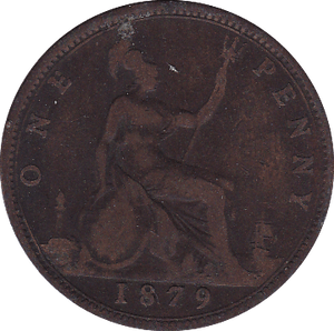 1879 PENNY ( F ) - Penny - Cambridgeshire Coins