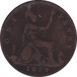 1879 PENNY ( F ) - Penny - Cambridgeshire Coins