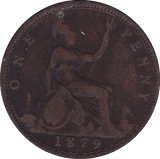 1879 PENNY ( F ) - Penny - Cambridgeshire Coins