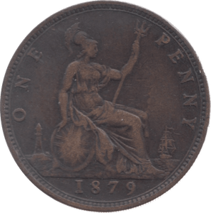 1879 PENNY ( FINE ) 7 - Penny - Cambridgeshire Coins