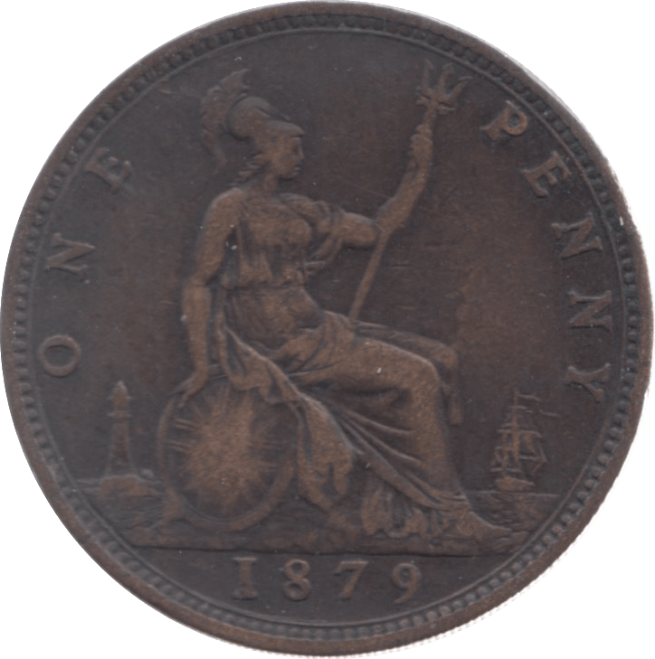 1879 PENNY ( FINE ) 7 - Penny - Cambridgeshire Coins