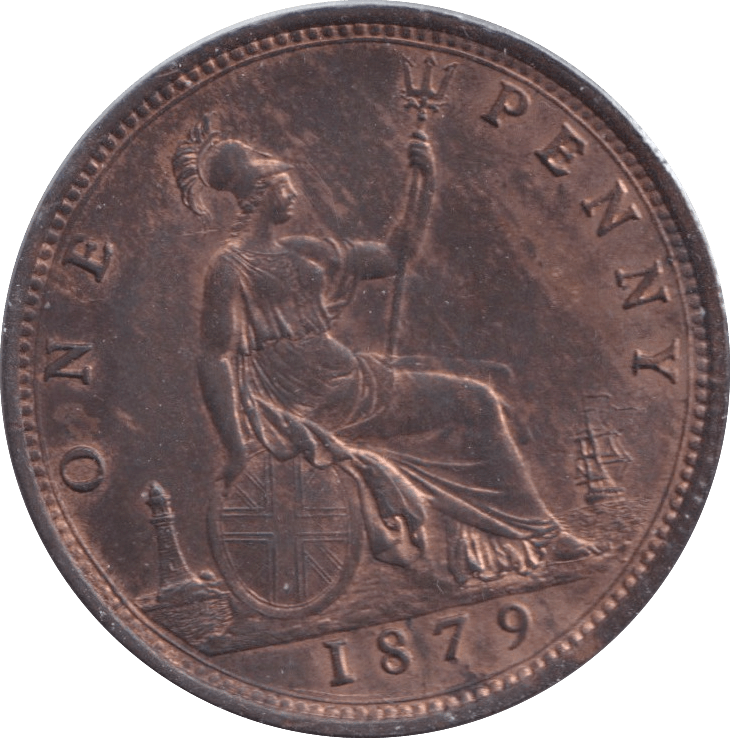 1879 PENNY ( UNC ) - Penny - Cambridgeshire Coins