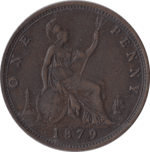 1879 PENNY ( VF ) - Penny - Cambridgeshire Coins