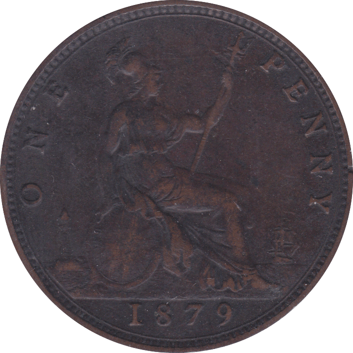 1879 PENNY ( VF ) - Penny - Cambridgeshire Coins