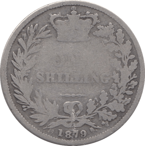1879 SHILLING ( FINE ) 5 - SHILLING - Cambridgeshire Coins