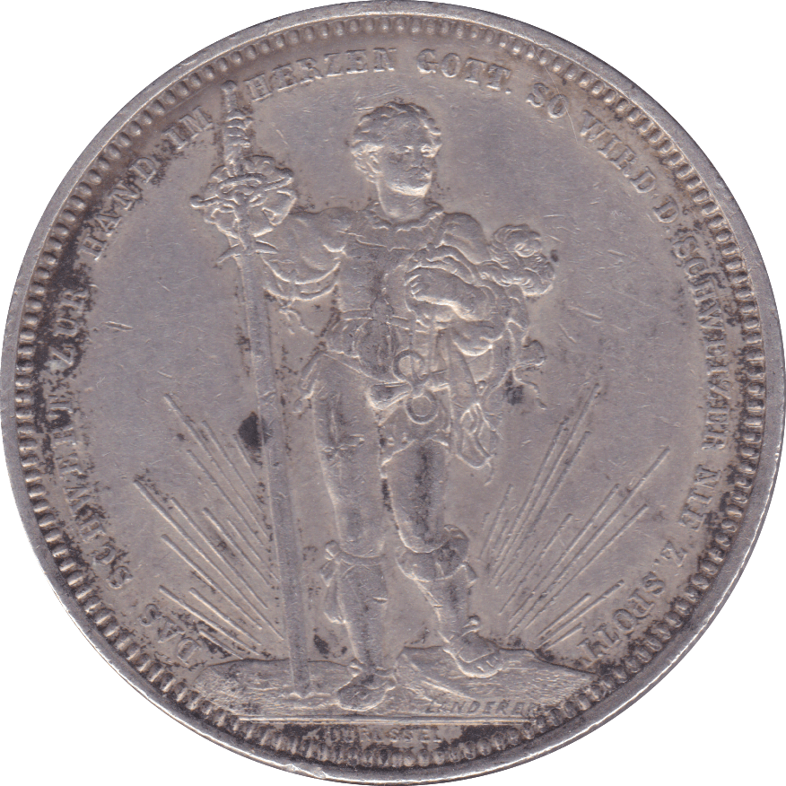 1879 SILVER 5 FRANC SWITZERLAND - SILVER WORLD COINS - Cambridgeshire Coins