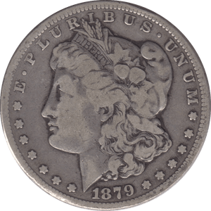 1879 SILVER MORGAN DOLLAR USA CARSON CITY MINT - SILVER WORLD COINS - Cambridgeshire Coins