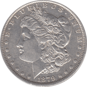 1879 SILVER MORGAN DOLLAR USA NEW ORLEANS MINT 4 - SILVER WORLD COINS - Cambridgeshire Coins