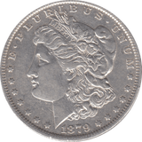 1879 SILVER MORGAN DOLLAR USA NEW ORLEANS MINT 4 - SILVER WORLD COINS - Cambridgeshire Coins
