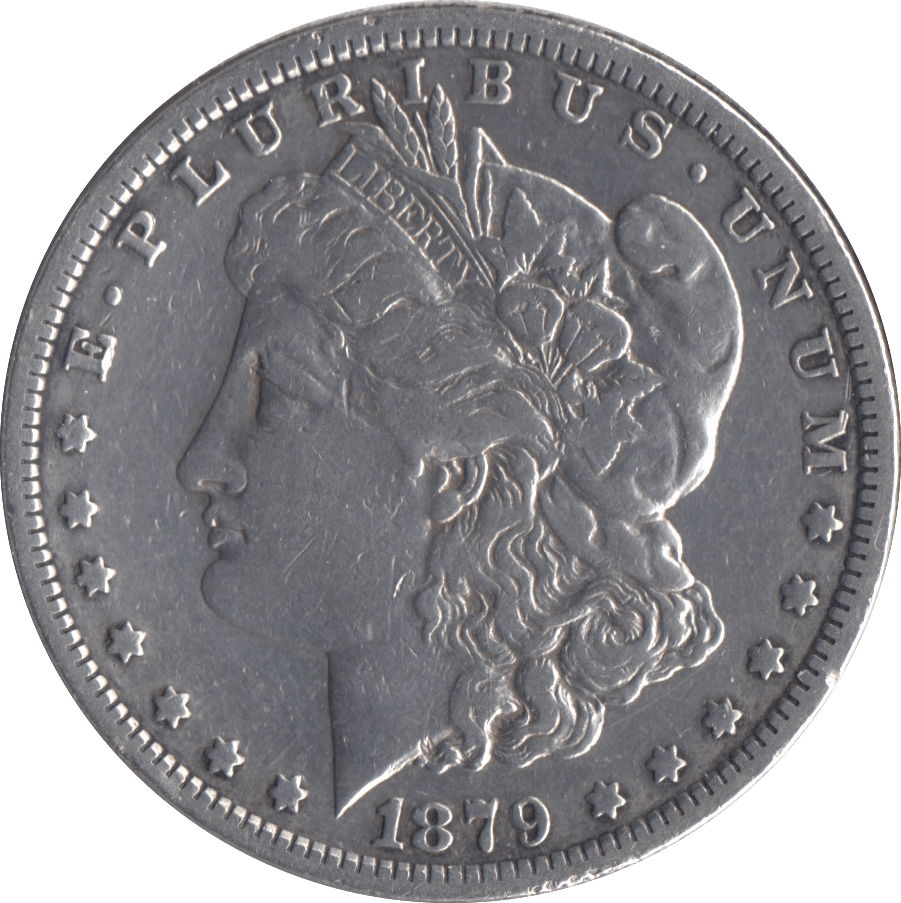 1879 SILVER MORGAN DOLLAR USA PHILADELPHIA MINT - SILVER WORLD COINS - Cambridgeshire Coins