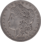 1879 SILVER MORGAN DOLLAR USA - SILVER WORLD COINS - Cambridgeshire Coins