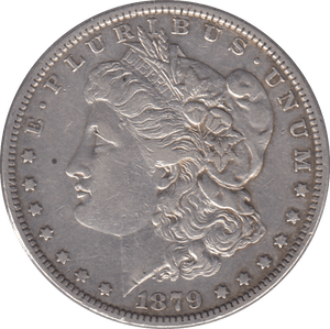 1879 SILVER MORGAN DOLLAR USA - SILVER WORLD COINS - Cambridgeshire Coins
