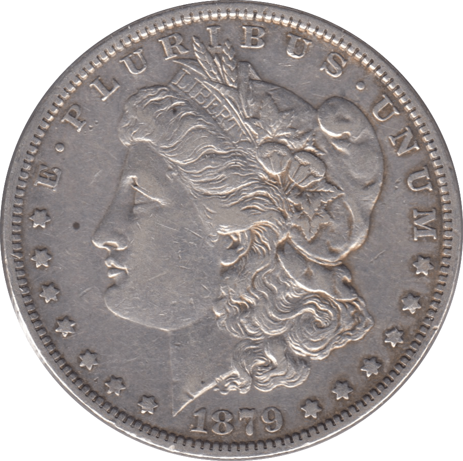 1879 SILVER MORGAN DOLLAR USA - SILVER WORLD COINS - Cambridgeshire Coins
