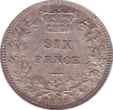 1879 SIXPENCE ( AUNC ) NO DIE - Sixpence - Cambridgeshire Coins