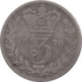 1879 THREEPENCE ( FAIR ) - Threepence - Cambridgeshire Coins