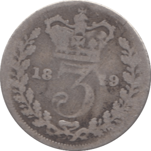 1879 THREEPENCE ( FAIR ) - Threepence - Cambridgeshire Coins
