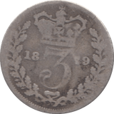 1879 THREEPENCE ( FAIR ) - Threepence - Cambridgeshire Coins