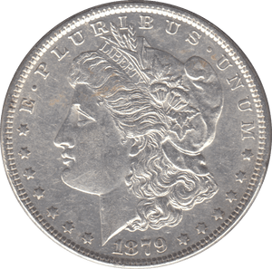 1879 USA SILVER MORGAN DOLLAR PHILADELPHIA MINT - SILVER WORLD COINS - Cambridgeshire Coins